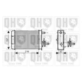 Acquista Scambiatore calore per riscaldamento abitacolo da QUINTON HAZELL QHR2050 a buon mercato per soli 179,90 €