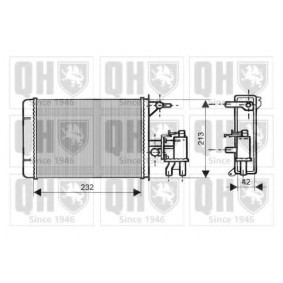 Achetez des Radiateur de chauffage QUINTON HAZELL QHR2063 à prix pour 135,37 €
