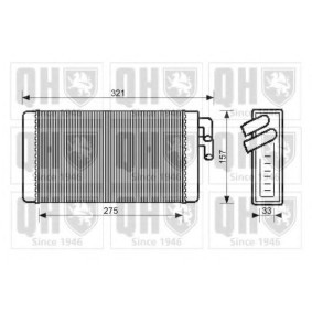 Achetez des Radiateur de chauffage QUINTON HAZELL QHR2068 à prix pour 24,27 €