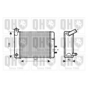 Achetez des Radiateur de chauffage QUINTON HAZELL QHR2086 à prix pour 93,73 €