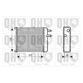 Acquista Scambiatore calore per riscaldamento abitacolo da QUINTON HAZELL QHR2087 a buon mercato per soli 261,56 €