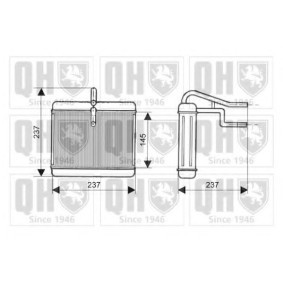 Acquista Scambiatore calore per riscaldamento abitacolo da QUINTON HAZELL QHR2125 a buon mercato per soli 224,62 €