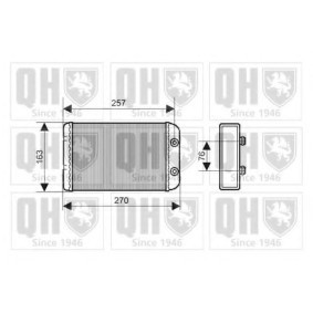 Acquista Scambiatore calore per riscaldamento abitacolo da QUINTON HAZELL QHR2163 a buon mercato per soli 154,55 €