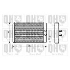Achetez des Radiateur de chauffage QUINTON HAZELL QHR2165 à prix pour 156,20 €