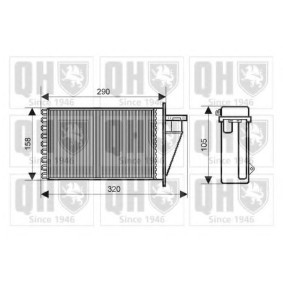 Acquista Scambiatore calore per riscaldamento abitacolo da QUINTON HAZELL QHR2176 a buon mercato per soli 80,55 €