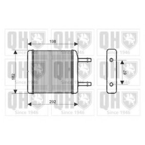 Achetez des Radiateur de chauffage QUINTON HAZELL QHR2186 à prix pour 100,68 €