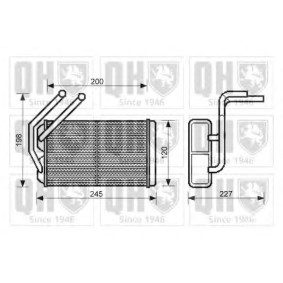 Acquista Scambiatore calore per riscaldamento abitacolo da QUINTON HAZELL QHR2225 a buon mercato per soli 219,66 €