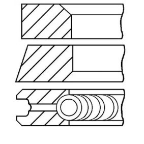 Achetez des Jeu de segments de pistons GOETZE ENGINE 08-109507-00 à prix pour 16,15 €