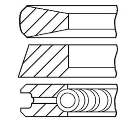 Achetez des Jeu de segments de pistons GOETZE ENGINE 08-114700-00 à prix pour 31,50 €