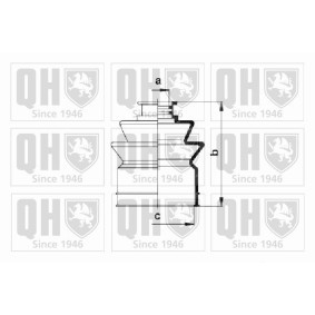 Achetez des Jeu de joint-soufflet, arbre de commande QUINTON HAZELL QJB344 à prix pour 8,81 €