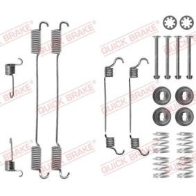 Comprar Juego de accesorios, zapatas de freno de QUICK BRAKE 105-0740 a bajo precio de 9,08 €