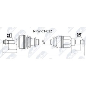 Acquista Semiasse da NTY NPW-CT-012 a buon mercato per soli 137,55 €