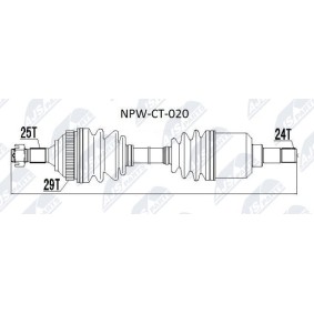 Acquista Semiasse da NTY NPW-CT-020 a buon mercato per soli 94,52 €