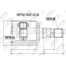 Acquista Kit giunti semiasse da NTY NPW-MZ-018 a buon mercato per soli 68,95 €
