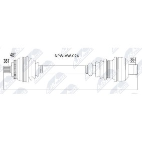 Acquista Semiasse da NTY NPW-VW-024 a buon mercato per soli 145,37 €