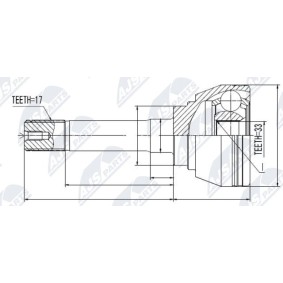 Acquista Kit giunti semiasse da NTY NPZ-IS-008 a buon mercato per soli 41,37 €