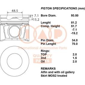 Compre Êmbolo da IAP QUALITY PARTS 100-11071 a um preço baixo por 1045,69 €