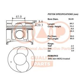 Kolben für RENAULT von IAP QUALITY PARTS