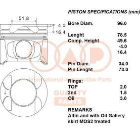 Kolben für OPEL von IAP QUALITY PARTS