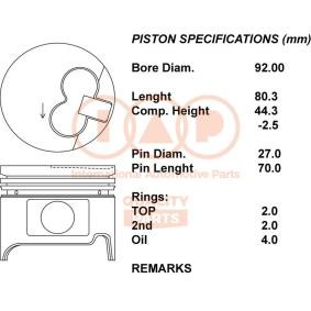 Kolben für DAEWOO von IAP QUALITY PARTS