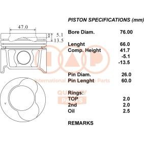 Kolben von IAP QUALITY PARTS