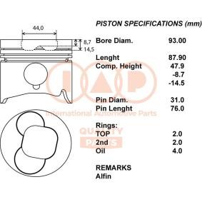 Kolben für ISUZU von IAP QUALITY PARTS
