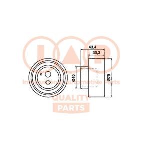 Spannrolle, Zahnriemen für NISSAN von IAP QUALITY PARTS