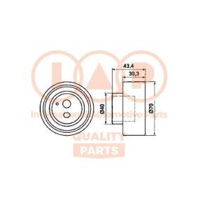 Spannrolle, Zahnriemen für NISSAN von IAP QUALITY PARTS