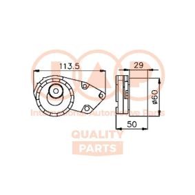 Spannrolle, Zahnriemen für CHEVROLET von IAP QUALITY PARTS