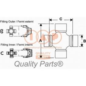 Acquista Giunto albero trasmissione da IAP QUALITY PARTS 308-12021 a buon mercato per soli 58,81 €