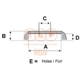 Acquista Tamburo freno da IAP QUALITY PARTS 710-25010 a buon mercato per soli 181,64 €