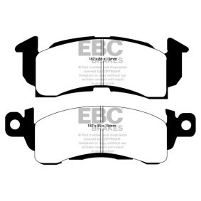 Köp Bromsbelägg från EBC Brakes på nätet till Firebird II Coupé till schyssta priser