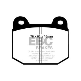 Compre Pastilhas de travão de EBC Brakes online para Esprit S3 a preços moderados