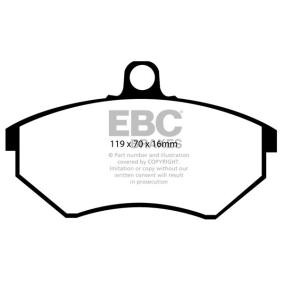 Köp Bromsbelägg av EBC Brakes DP2841 till det låga priset 1143,89 kr