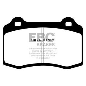 Acquista Kit pastiglie freni da EBC Brakes DP31031C a buon mercato per soli 258,16 €