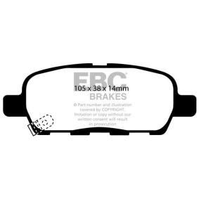 Compre Pastilhas de travão da EBC Brakes DP41666R a um preço baixo por 170,10 €