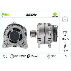 Lichtmaschine 443281 von VALEO günstig für 277,80 € online kaufen