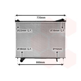 Achetez des Radiateur du moteur VAN WEZEL 77012700 à prix pour 189,71 €