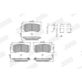 Acquista Kit pastiglie freni da JURID 573830J a buon mercato per soli 35,74 €
