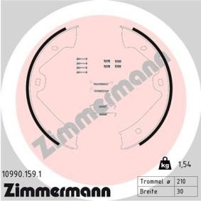 Køb Bremsebakkesæt, parkeringsbremse af ZIMMERMANN 10990.159.1 til den lave pris 528,36 DKK