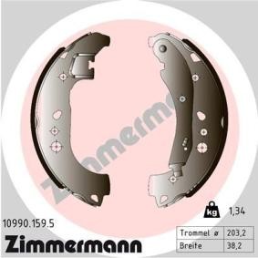 Achetez des Jeu de mâchoires de frein ZIMMERMANN 10990.159.5 à prix pour 52,34 €