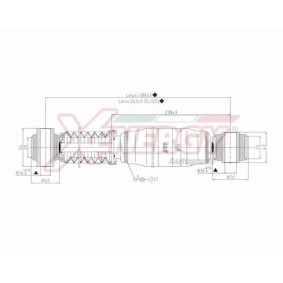 Stoßdämpfer X082345 für C4 Picasso II für 32,03 CHF