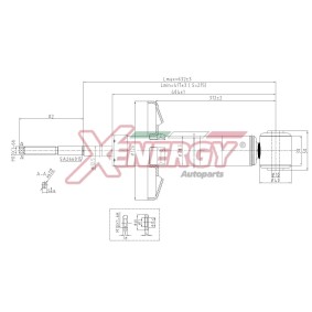 Stoßdämpfer X191343 für Toledo II Limousine (1M2) für 30,44 CHF