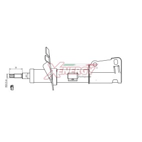 Stoßdämpfer X249339 für DODGE