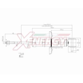 Stoßdämpfer X297343 für Cordoba Limousine (6L2) für 30,44 CHF