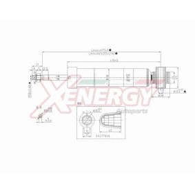 Stoßdämpfer X298343 für SKODA