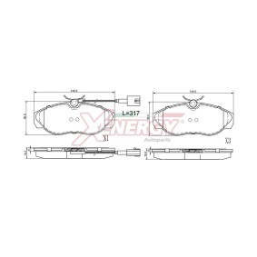 Bremsbeläge X40524 von AP XENERGY günstig für 66,04 € online kaufen