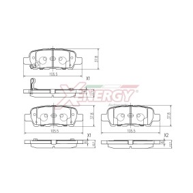 Acquista Kit pastiglie freni da AP XENERGY X41192 a buon mercato per soli 43,99 €