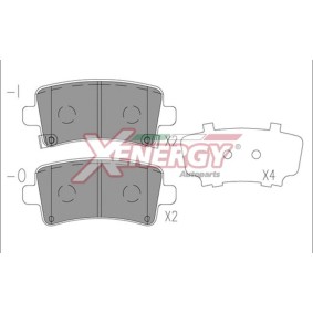 Köp Bromsbelägg av AP XENERGY X41208 till det låga priset 282,12 kr