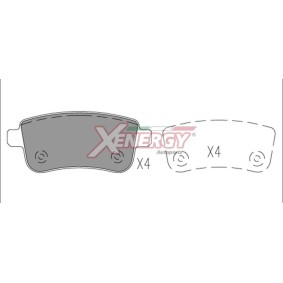 Köp Bromsbelägg av AP XENERGY X41225 till det låga priset 264,56 kr